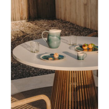 Okrúhly záhradný jedálenský stôl ø 90 cm Alcaufar – Kave Home - Image 2