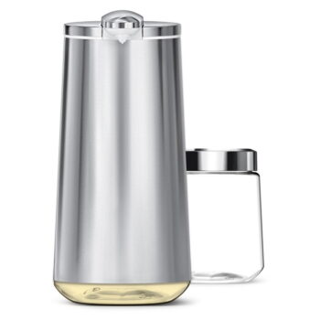 Sivý automatický oceľový dávkovač mydla 266 ml - simplehuman - Image 5
