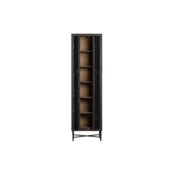 Čierna šatníková skriňa z recyklovaného dreva 60x210 cm Bequest – BePureHome - Image 3