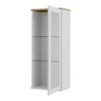 Biela jednodverová vitrína Tenzo Dot, výška 95 cm - Image 4