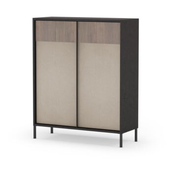 Antracitovo-svetlohnedá skrinka 106x130 cm Amalia – Marckeric – Obrázok 2