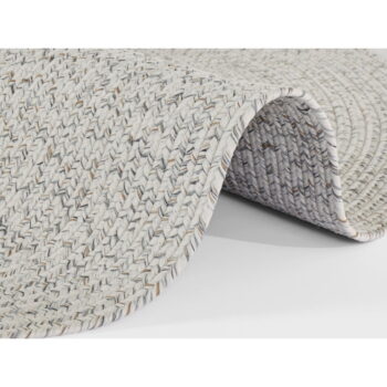 Biely/béžový okrúhly vonkajší koberec ø 200 cm - NORTHRUGS - Image 3