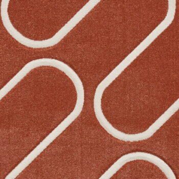 Koberec v tehlovej farbe 120x170 cm Linear Curve – Catherine Lansfield - Image 6