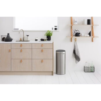 Dotykový oceľový odpadkový kôš v matne striebornej farbe 30 l Touch Bin – Brabantia – Obrázok 5