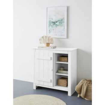 Biela skrinka z borovicového dreva 90x90 cm Bertram – Støraa - Image 4