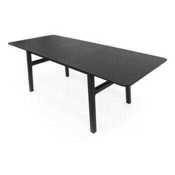 Rozkladací jedálenský stôl s prídavnou doskou v dekore duba 90x180 cm Curved – Woodman - Image 9