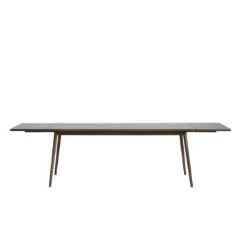 Hnedý rozkladací jedálenský stôl s doskou v dubovom dekore 190x90 cm Barrali – Unique Furniture - Image 3