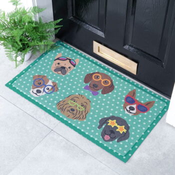 Rohožka 40x70 cm Dogs on Polka Dots – Artsy Doormats – Obrázok 2