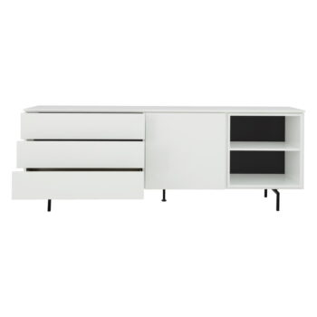 Biela nízka komoda 210x76 cm Plain – Tenzo - Image 4