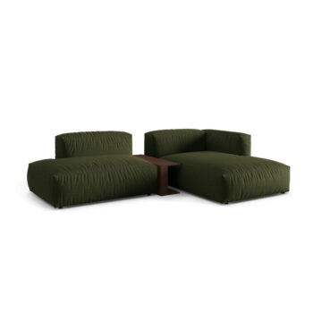 Zelená modulárna rohová pohovka (pravý roh) Martina – Micadoni Home - Image 2