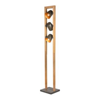 Stojacia lampa v prírodnej farbe s kovovým tienidlom (výška 150 cm) Bell – Trio – Obrázok 2