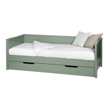 Zelená jednolôžková posteľ 90x200 cm Nikki – WOOOD – Obrázok 3