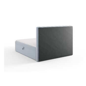 Svetlomodrá boxspring posteľ s úložným priestorom 180x200 cm Gina – Milo Casa - Image 4
