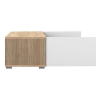Biely TV stolík v dekore duba 140x31 cm Podium - TemaHome – Obrázok 7