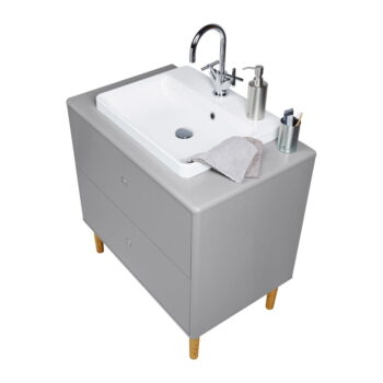 Sivá závesná skrinka s umývadlom bez batérie 80x62 cm Color Bath – Tom Tailor - Image 10