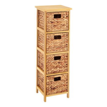 Vysoká komoda z masívu paulownie v prírodnej farbe 32x100 cm – Premier Housewares - Image 2
