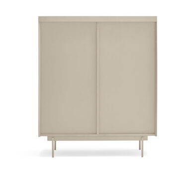 Vysoká komoda v dekore duba v béžovo-prírodnej farbe 100x120 cm Otto – Teulat - Image 5