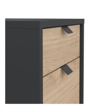 Skrinka v dekore duba v antracitovo-prírodnej farbe 41x61 cm Sign – Tvilum - Image 7