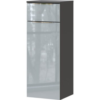 Sivá vysoká závesná kúpeľňová skrinka 36x93 cm Vasio – Germania - Image 2