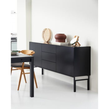 Čierna nízka komoda 180x89 cm Edge by Hammel - Hammel Furniture – Obrázok 2