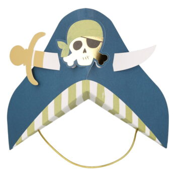 Papierové čiapky v súprave 8 ks Pirate – Meri Meri – Obrázok 5