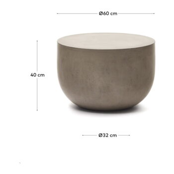 Okrúhly záhradný odkladací stolík ø 60 cm Garbet – Kave Home - Image 7