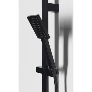 Matne čierna antikoro sprchová súprava s ručnou sprchou a posuvným držiakom 70 cm – Sapho - Image 3