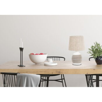 Béžová stolová lampa s textilným tienidlom (výška  35 cm) Ambon – Candellux Lighting – Obrázok 2