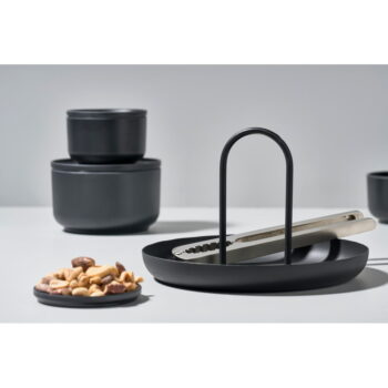 Čierny kovový servírovací podnos Zone Singles, ø 20 cm – Obrázok 6
