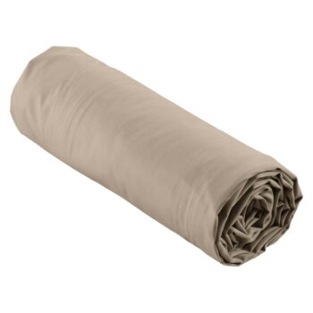Svetlohnedá napínacia plachta z bavlneného perkálu 140x190 cm Percaline – douceur d'intérieur - Image 5