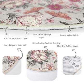 Prateľný okrúhly koberec vhodný pre robotické vysávače ø 100 cm Comfort – Mila Home - Image 6