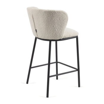 Biela barová stolička (výška sedadla 65 cm) Ciselia – Kave Home - Image 6