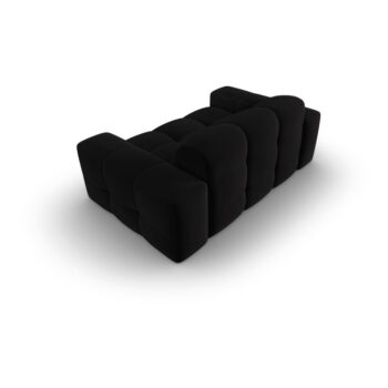 Čierna zamatová pohovka 156 cm Kendal - Micadoni Home - Image 3