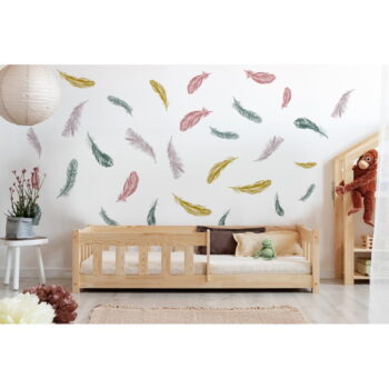 Detská posteľ z borovicového dreva v prírodnej farbe 90x190 cm Mila CP – Adeko