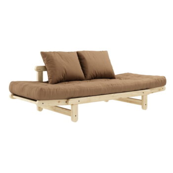 Rozkladacia pohovka s hnedým poťahom Karup Design Beat Natural/Mocca - Image 5
