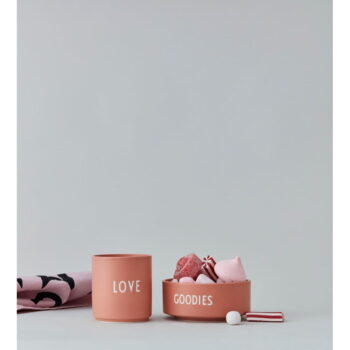 Tmavoružová porcelánová miska Design Letters Goodies, ø 12 cm - Image 2