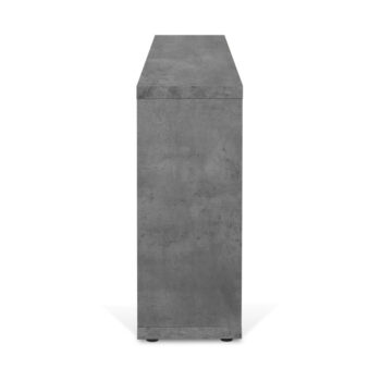 Sivá knižnica v dekore betónu 150x83 cm Berlin – TemaHome - Image 5
