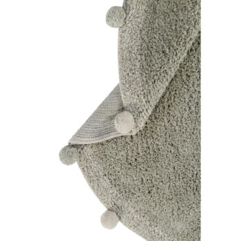 Svetlozelený prateľný ručne tkaný bavlnený detský koberec ø120 cm Bubbly Olive – Lorena Canals - Image 5