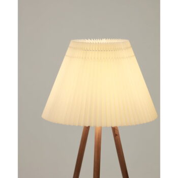 Stojacia lampa v prírodnej farbe s textilným tienidlom (výška 149 cm) Benicarlo – Kave Home - Image 4