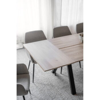 Rozkladací jedálenský stôl s doskou z dubového dreva 220x100 cm Carradale - Rowico - Image 6