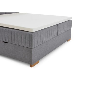Sivá boxspring posteľ s úložným priestorom 160x200 cm Tambo – Meise Möbel - Image 2