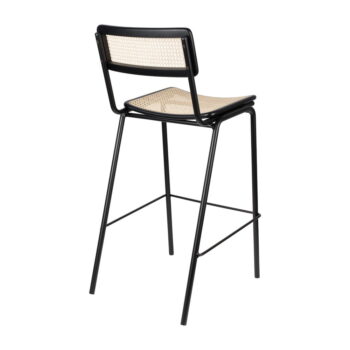 Čierne ratanové barové stoličky v súprave 2 ks 106 cm Jort - Zuiver - Image 8