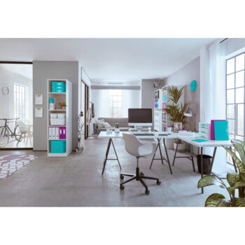 Zelený/tyrkysový kartónový úložný box s vekom 28x37x10 cm Click&Store – Leitz - Image 4