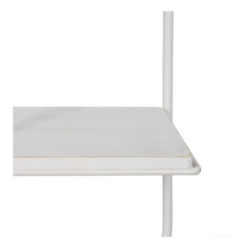 Biela poschodová kovová polica 51 cm – Ixia - Image 6