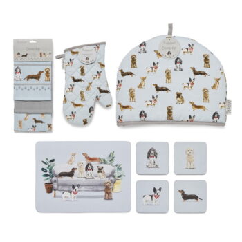Súprava kuchynského textilu 13 ks Curious Dogs – Cooksmart ®