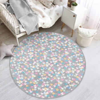 Svetlosivý detský koberec ø 100 cm Comfort – Mila Home - Image 4