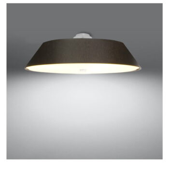 Čierne stropné svietidlo so skleneným tienidlom ø 60 cm Hektor - Nice Lamps – Obrázok 3