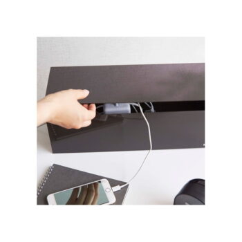 Čierno-hnedý box na nabíjačky YAMAZAKI Web Cable Box - Image 6