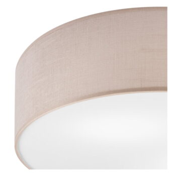 Béžové stropné svietidlo s textilným tienidlom ø 45 cm Vivian – LAMKUR - Image 4