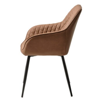 Jedálenská stolička z imitácie kože v tehlovej farbe Milton – Unique Furniture – Obrázok 3